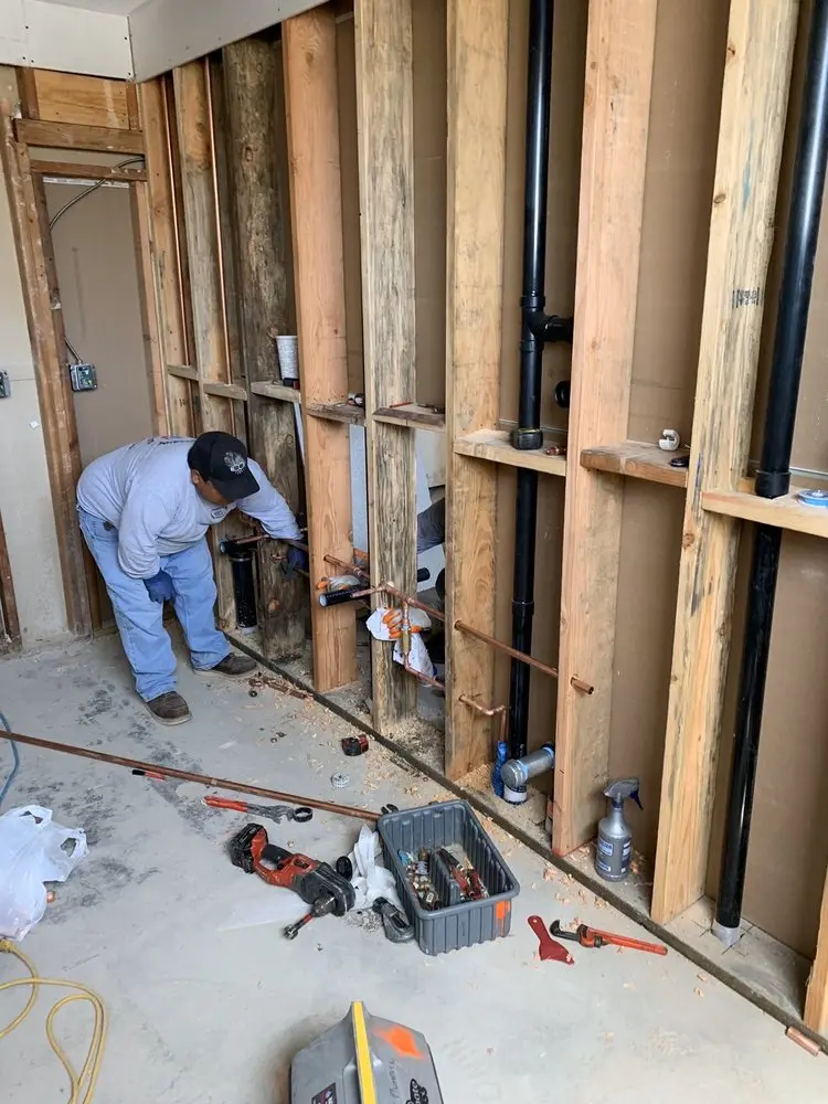 Commercial rough-in plumbing for Gas Line Repair in Bloomfield